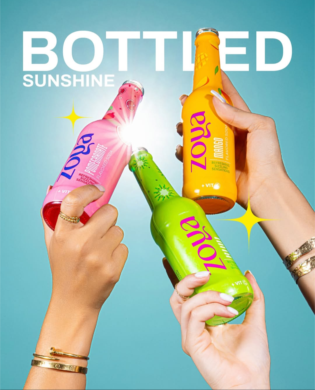 Zoya sparkling soda 12 bottles per box